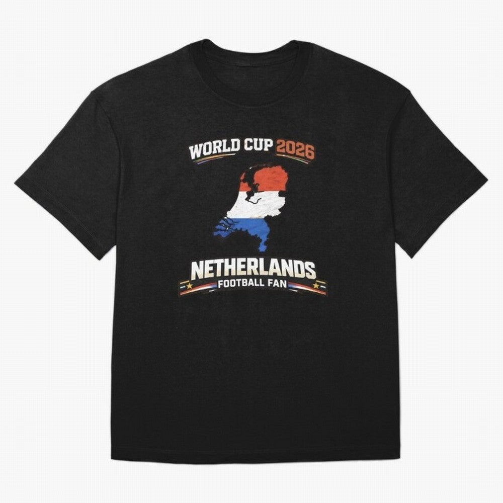 Netherlands Football Fan World Cup 2026 - Dutch Map Vintage Art Oversized T-Shirt Keep the Match Day Mood of Match Day Hype around FIFA World Cup 2026 Group Stage, Haaland, Portugal, Spain and Germany, Fan Favorite Moments, National Team Passion,