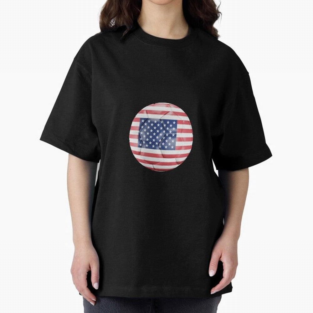 United States Soccer Oversized T-Shirt Refresh Match Day Hype around FIFA World Cup 2026 USA Canada Mexico, Messi, Spain and Netherlands, Football Festival Excitement, Trophy Ambitions, Country Rivalries and Star Player Buzz; Made for Collectors