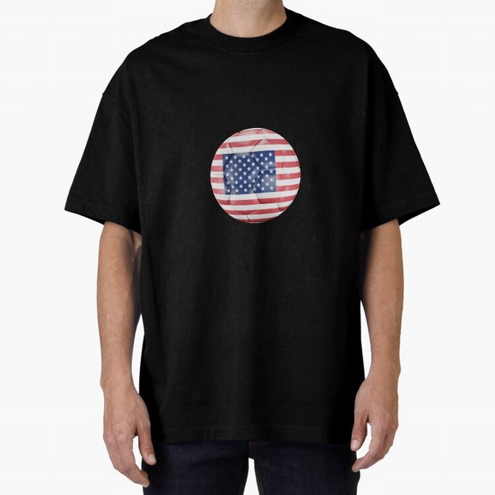 United States Soccer Oversized T-Shirt Refresh Match Day Hype around FIFA World Cup 2026 USA Canada Mexico, Messi, Spain and Netherlands, Football Festival Excitement, Trophy Ambitions, Country Rivalries and Star Player Buzz; Made for Collectors