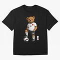 Japan Soccer Bear World Cup Teddy Bear Oversized T-Shirt Keep Football History Alive during FIFA World Cup 2026 Highlighting Neymar, Haaland and Cristiano Ronaldo, Germany Energy, Championship Spirit, Famous Goals, Roaring Crowds and International