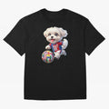 Cute Maltese Soccer Star - FIFA 2026 World Cup Edition Oversized T-Shirt Celebrate Classic Football Spirit in FIFA World Cup 2026 Group Stage for Fans of Haaland and Mbappe and Argentina, Bringing Football History, Final Match Energy, Crowd Noise