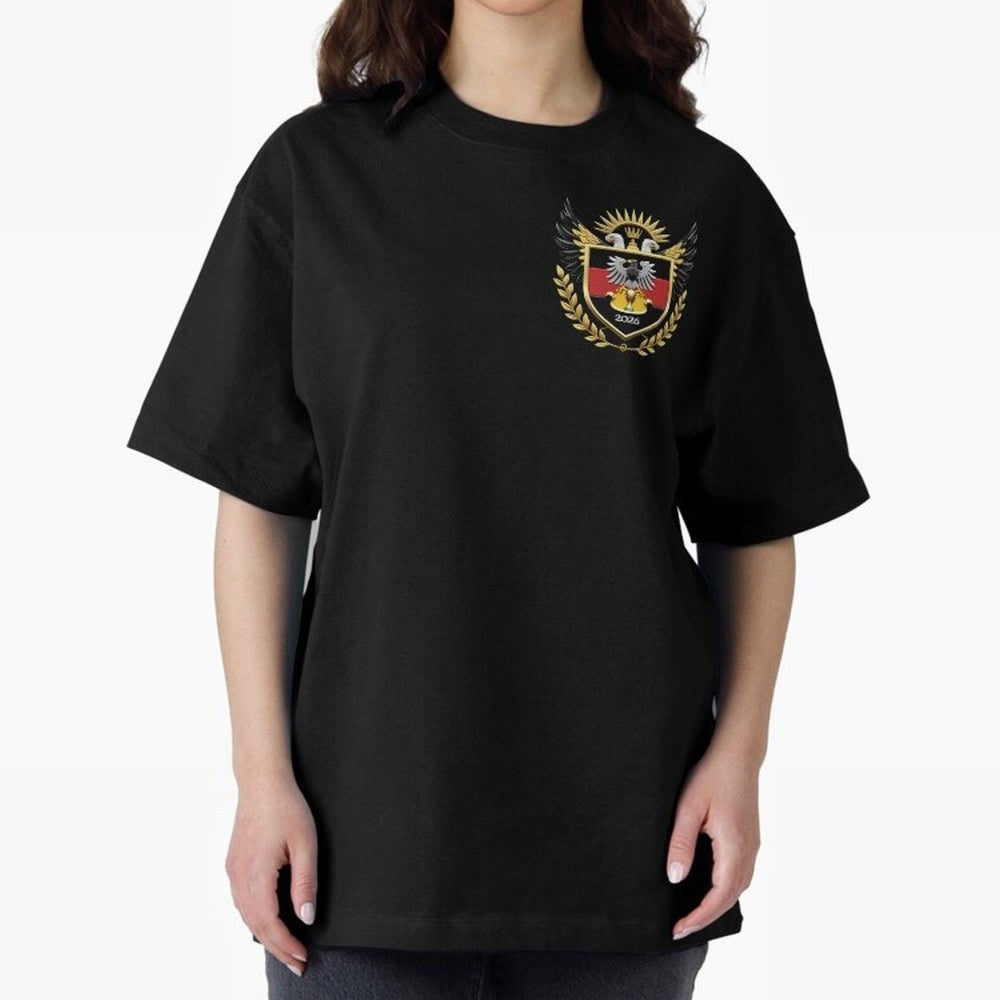 Germany World Cup 2026 Oversized T-Shirt Bring International Match Energy to FIFA World Cup 2026 USA Canada Mexico Capturing Messi and Cristiano Ronaldo, Germany Energy, Goal Celebration Energy, Supporter Heritage, Football Icons and Worldwide