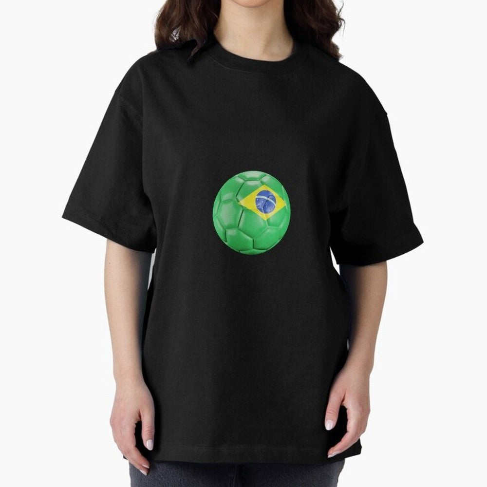 Brazil Oversized T-Shirt Bring Supporter Culture to Global Football Passion for FIFA World Cup 2026 USA Canada Mexico, with Messi, CR7 and Mbappe, Brazil, Portugal and Argentina, Soccer Culture, Superstar Moments, National Team Dreams and