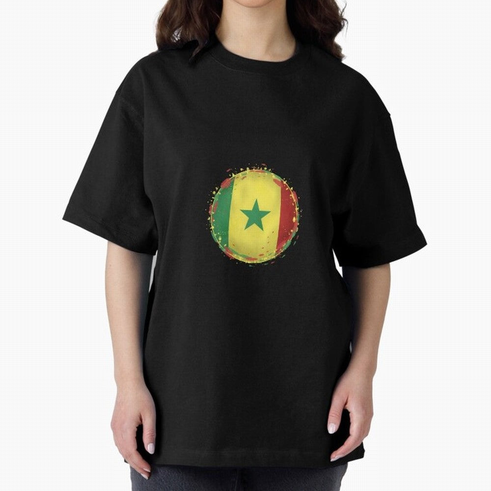 Senegal Oversized T-Shirt Celebrate Football Heritage in FIFA World Cup 2026 Group Stage for Fans of Cristiano Ronaldo and Spain and Netherlands, Bringing Stadium Chants, National Pride, Trophy Dreams and Unforgettable Football Memories; Built for