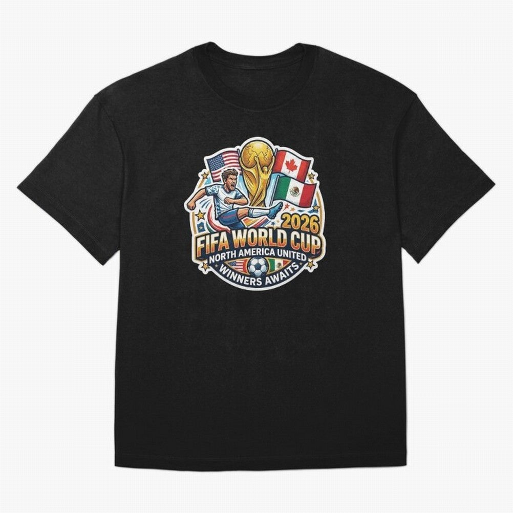 FIFA World Cup 2026 North America United Oversized T-Shirt Live for the Drama of Match Day Hype around FIFA World Cup 2026 Group Stage, Neymar, Argentina, France and Brazil, Tournament Hype, Historic Matchups, Family Viewing Parties and Global