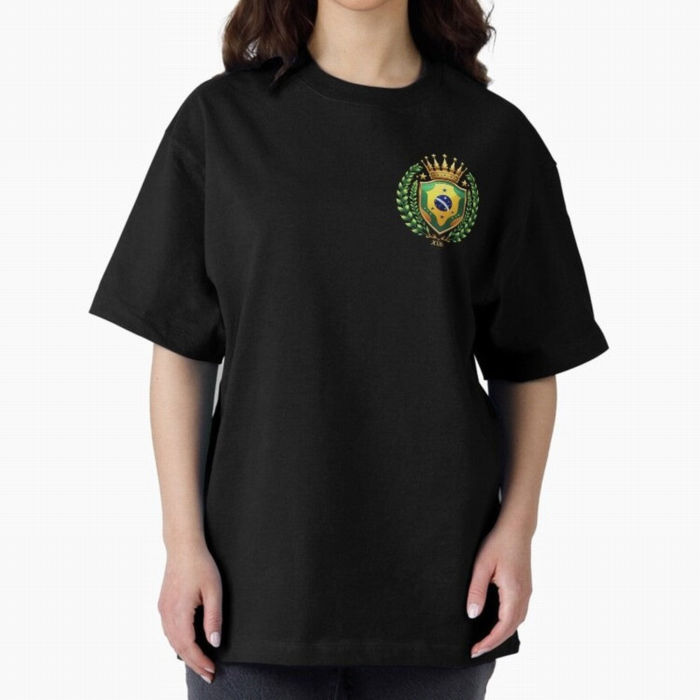 Brazil World Cup 2026 Oversized T-Shirt Follow the Road to Global Football Passion for FIFA World Cup 2026 Group Stage, Inspired by Haaland, England, Goal Celebration Energy, Supporter Heritage, Football Icons and Worldwide Tournament Joy; Great