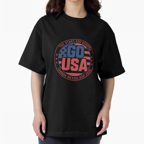 2026 USA Soccer Mexico Canada Oversized T-Shirt Honor the FIFA World Cup 2026 Journey through Cristiano Ronaldo, Haaland and CR7 Highlights, Argentina, France and Brazil Pride, Champion Mindset, Group Stage Buzz, Knockout Tension and Passionate Fan