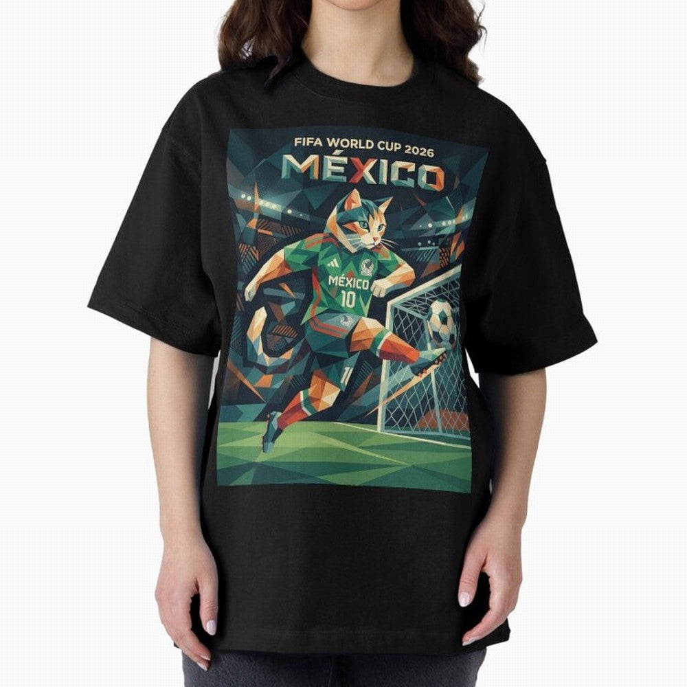 FIFA World Cup Mexico Oversized T-Shirt Bring Home the FIFA World Cup 2026 Group Stage Journey through Neymar, Haaland and Cristiano Ronaldo Highlights, Portugal Pride, Retro Football Energy, Iconic Rivalries, Trophy Chase Drama and Stadium