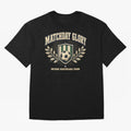 Matchday Glory Vintage Football Club Heritage Shield Emblem Oversized T-Shirt Stand with FIFA World Cup 2026 Group Stage Centered on Haaland, France Energy, Match Day Excitement, Supporter Culture, Golden Goals and Global Football Passion; Ideal