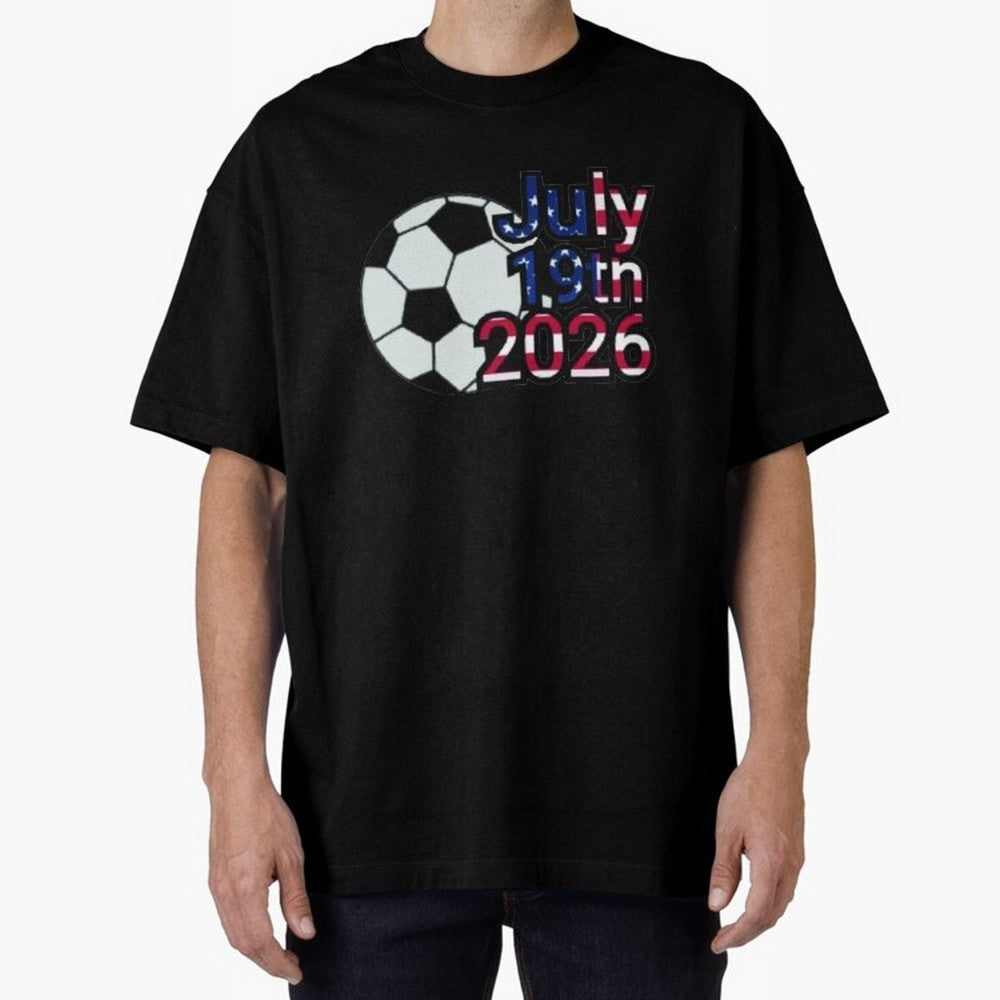 2026 USA Oversized T-Shirt Stand Out with Spirit from FIFA World Cup 2026 USA Canada Mexico Centered on Haaland, Brazil, Portugal and Argentina Energy, Stadium Chants, National Pride, Trophy Dreams and Unforgettable Football Memories; Created for