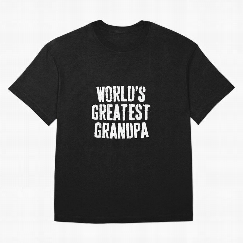 Mens World's Greatest Grandpa Shirt Papa Men Fathers Day Oversized T-Shirt Capture Global Football Passion for FIFA World Cup 2026 USA Canada Mexico, Inspired by Mbappe and Neymar, Portugal, Spain and Germany, Sports Nostalgia, International