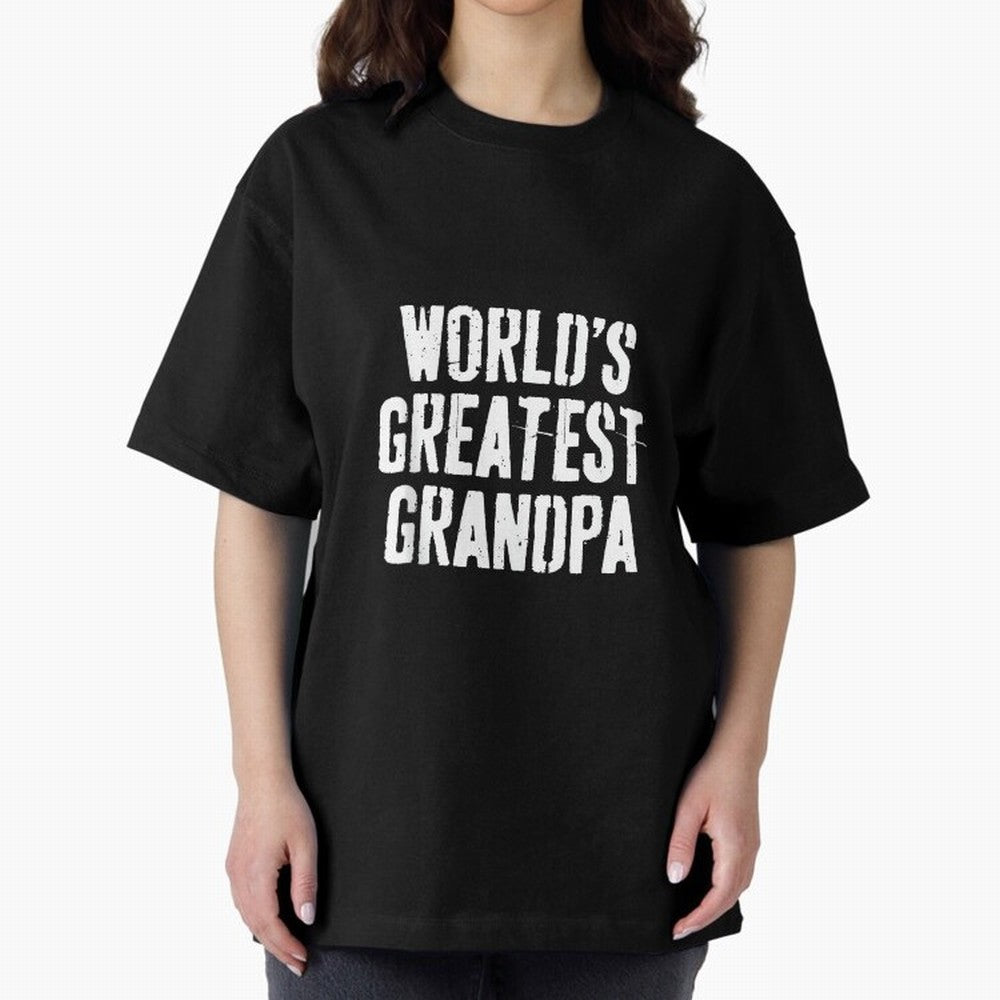 Mens World's Greatest Grandpa Shirt Papa Men Fathers Day Oversized T-Shirt Capture Global Football Passion for FIFA World Cup 2026 USA Canada Mexico, Inspired by Mbappe and Neymar, Portugal, Spain and Germany, Sports Nostalgia, International