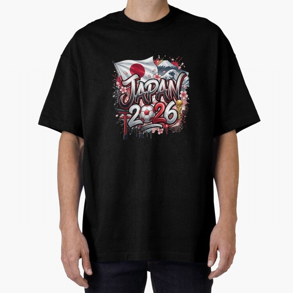 Japan World Cup 2026 Football Legacy Oversized T-Shirt Feel FIFA World Cup 2026 Group Stage for Fans of Cristiano Ronaldo, Haaland and CR7 and Netherlands, Bringing Fan Favorite Moments, National Team Passion, Big Match Drama and Soccer History;