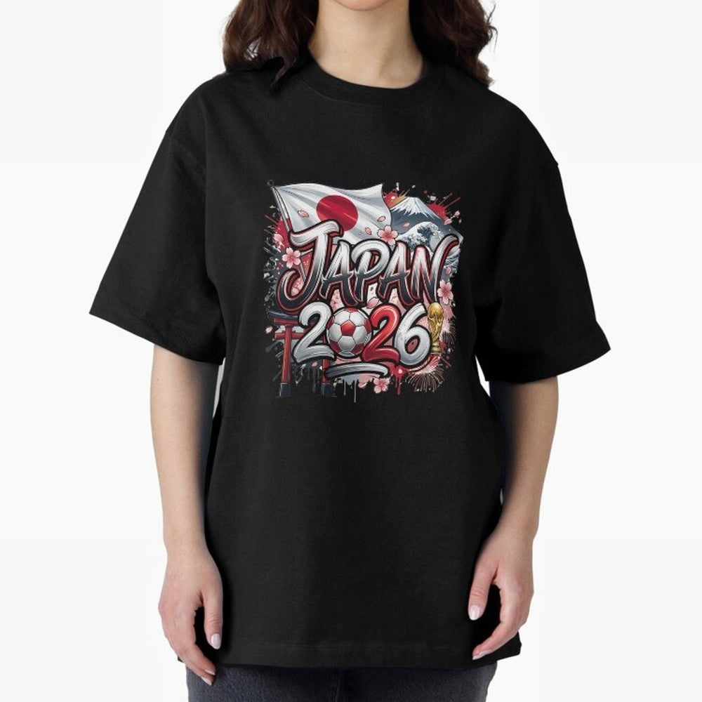 Japan World Cup 2026 Football Legacy Oversized T-Shirt Feel FIFA World Cup 2026 Group Stage for Fans of Cristiano Ronaldo, Haaland and CR7 and Netherlands, Bringing Fan Favorite Moments, National Team Passion, Big Match Drama and Soccer History;