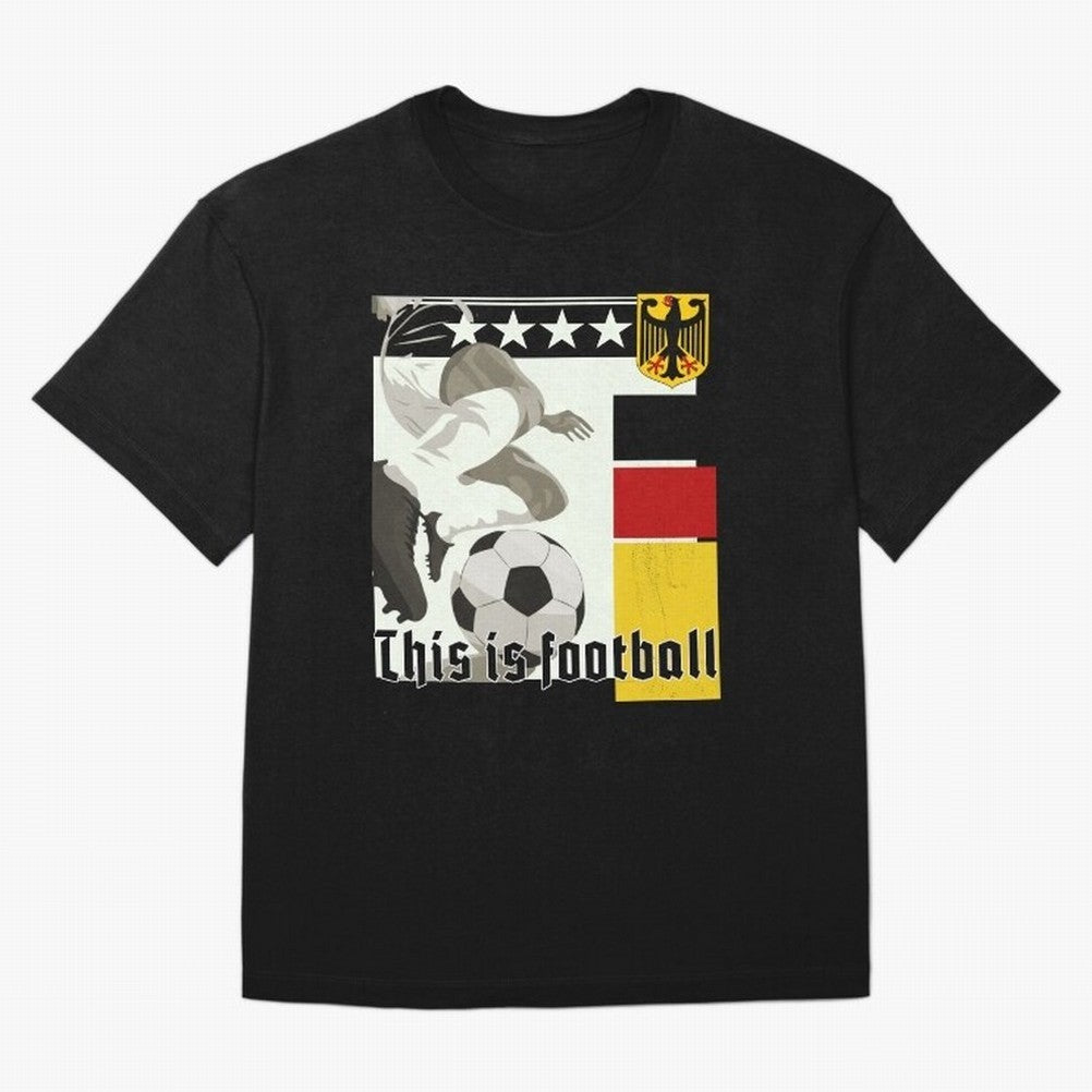 This is football! Fan Design Germany 2026 Oversized T-Shirt Turn Football Passion into Global Football Passion for FIFA World Cup 2026 USA Canada Mexico, Filled with Messi, Germany, Goal Celebration Energy, Supporter Heritage, Football Icons and
