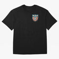 U.S.A Retro Style World Cup 2026 Oversized T-Shirt Relive Legendary Nights from FIFA World Cup 2026 Group Stage Spirit, Centered on Brazil, Portugal and Argentina, Messi and Cristiano Ronaldo, Championship Spirit, Famous Goals, Roaring Crowds and